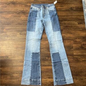 GAP Flare Patchwork Jeans in Blue 28/6 T